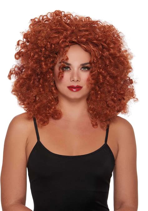 red curly wig|realistic red wig.